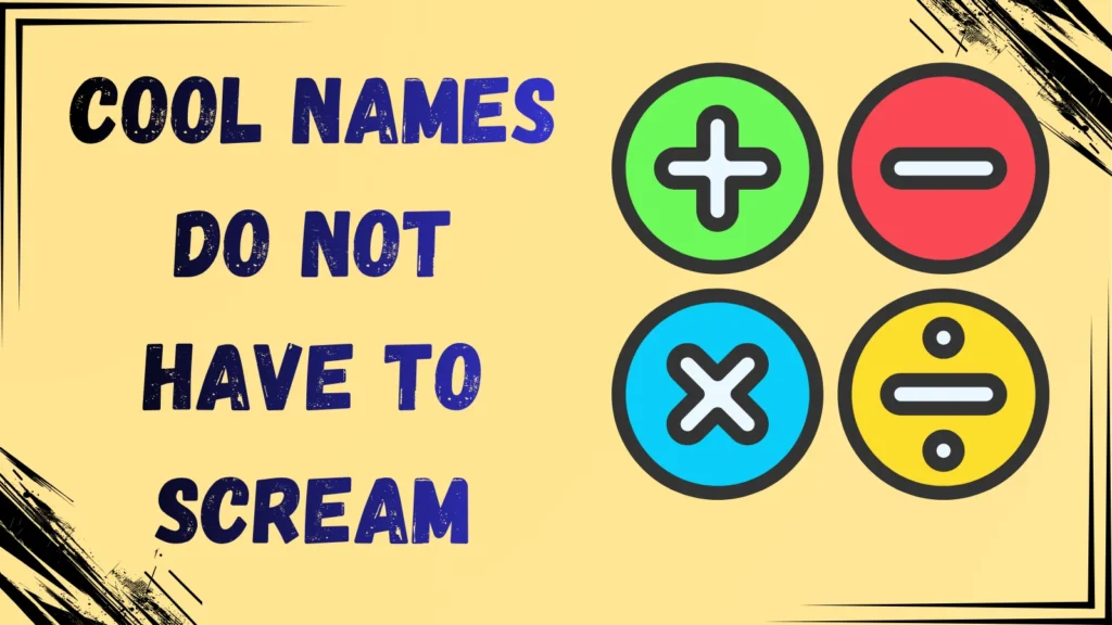 Cool Math Team Names 