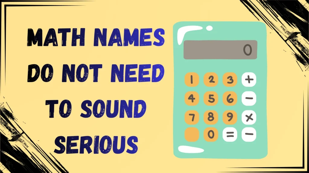 Cute Math Team Names