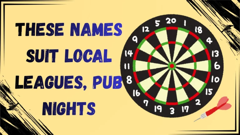 clever darts team names
